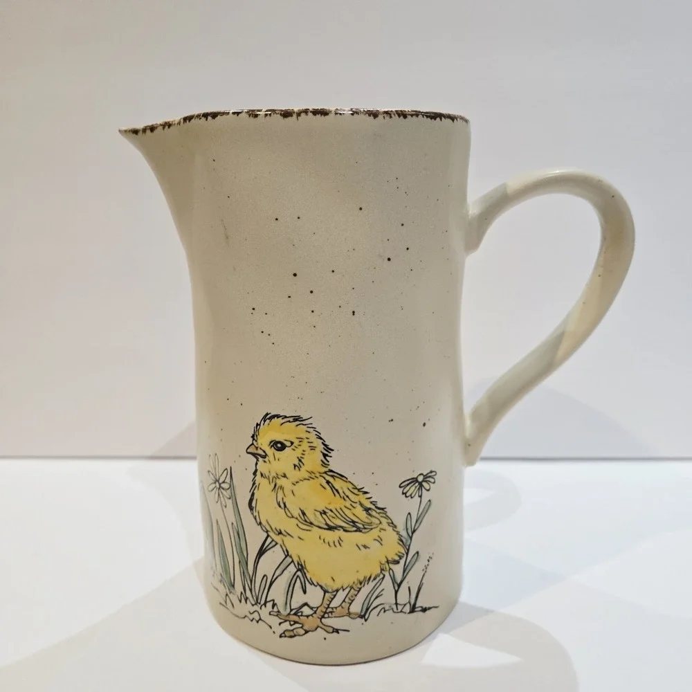 Spectrum Designz 2021 Yellow Chick Chicken Chickadee Spring Pitcher
